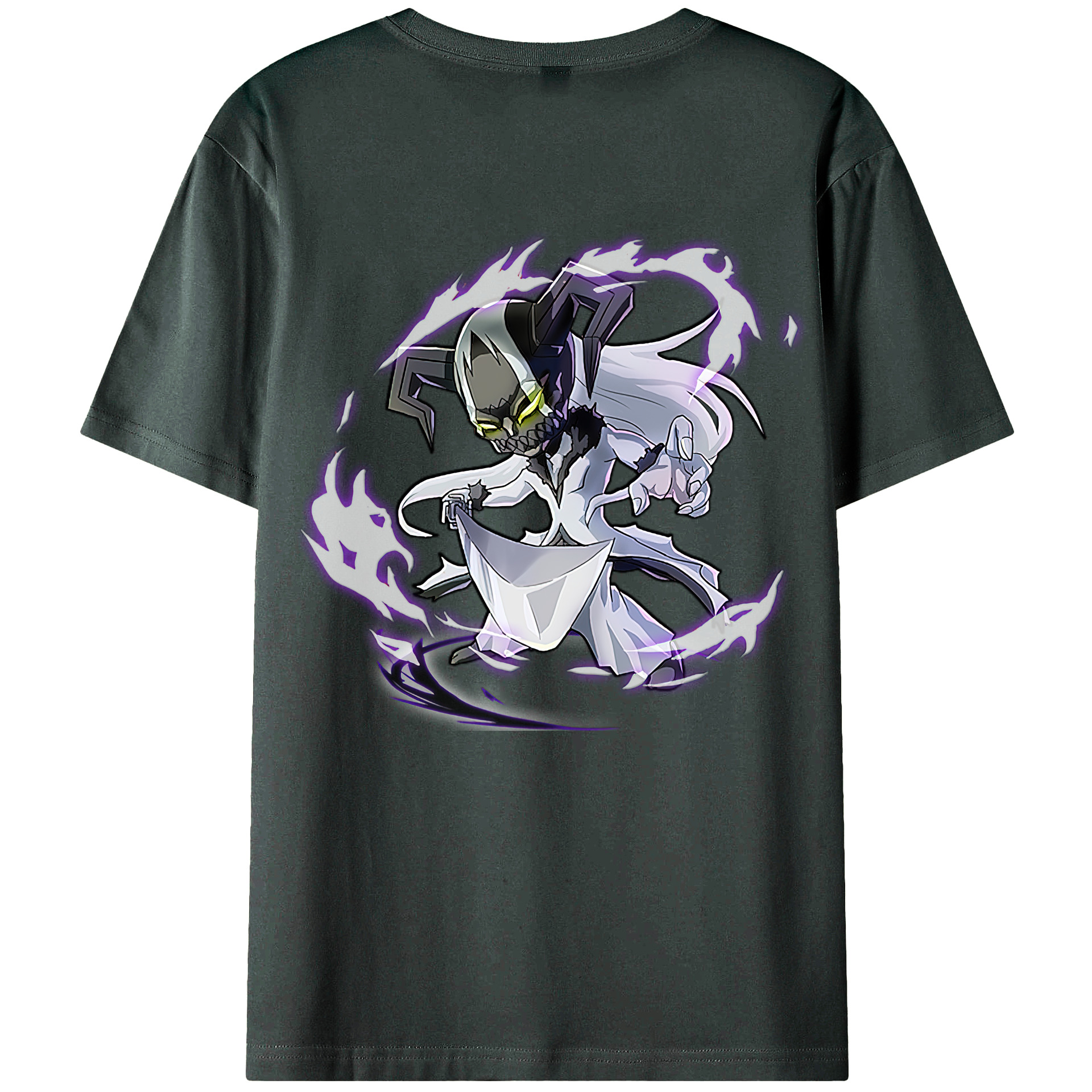 （画像用） ブリーチ 黒崎一護（くろさき いちご）BLEACH Kurosaki Ichigo 綿100％ メンズ半袖Tシャツ（バックプリント） 通気性